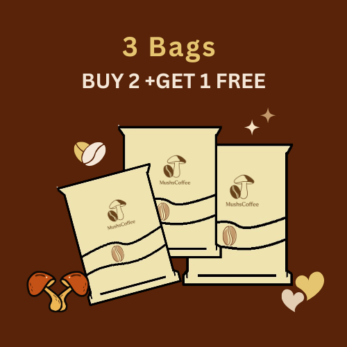 Power Duo Mushroom & Hemp Coffee Combo + Get One Free (2+1)